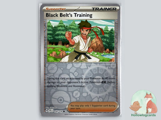 Black Belt's Training (144/159) - Journey Together Pokémon Card