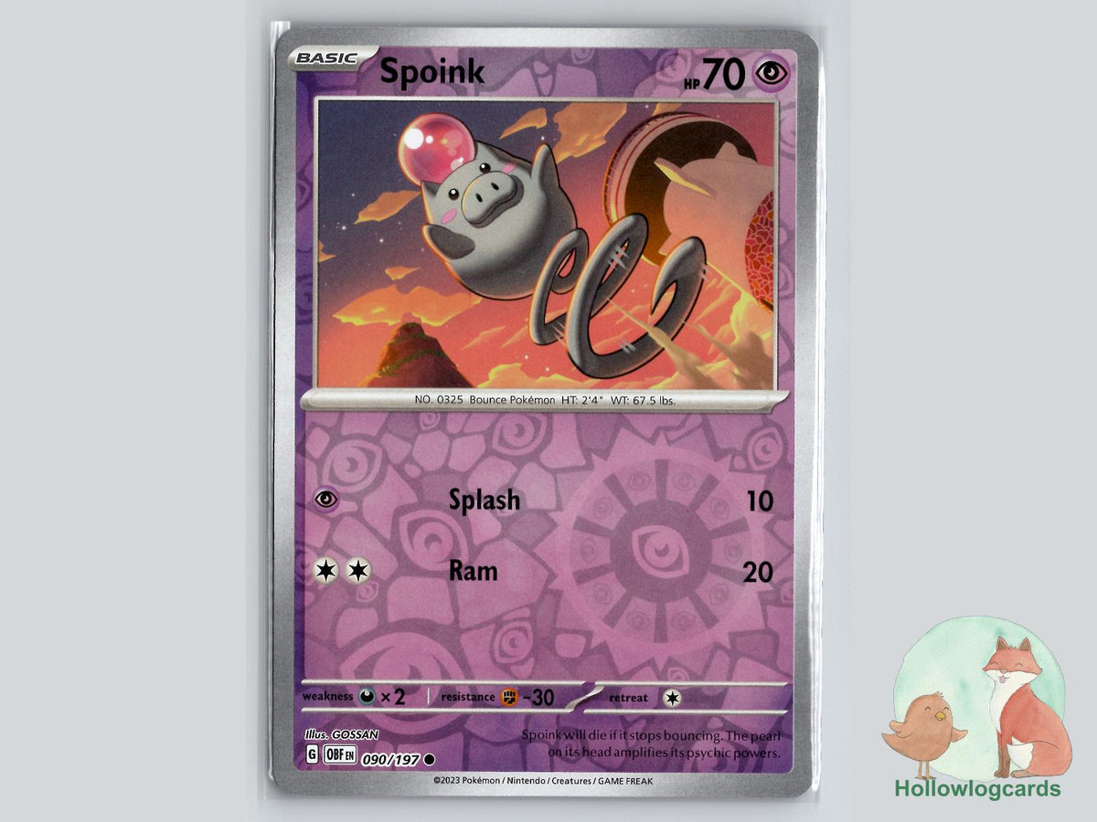 Spoink (090/197) - Obsidian Flames Pokémon Card