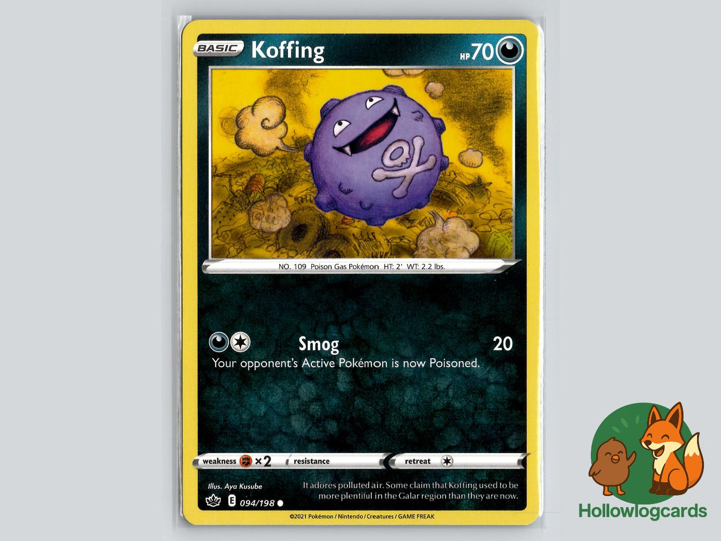 Koffing (094/198) - Chilling Reign Pokémon Card
