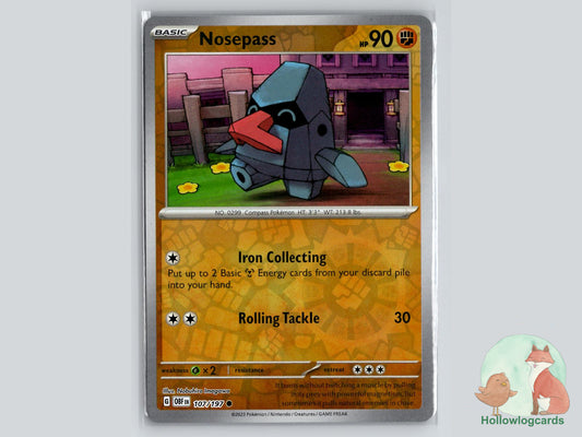 Nosepass (107/197) - Obsidian Flames Pokémon Card