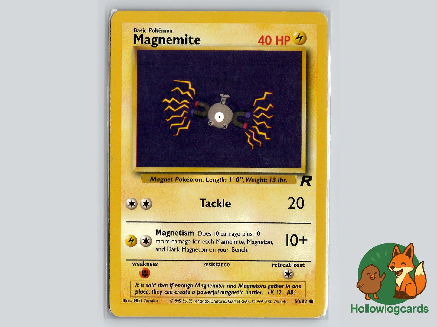 Magnemite (60/82) - Team Rocket Pokémon Card