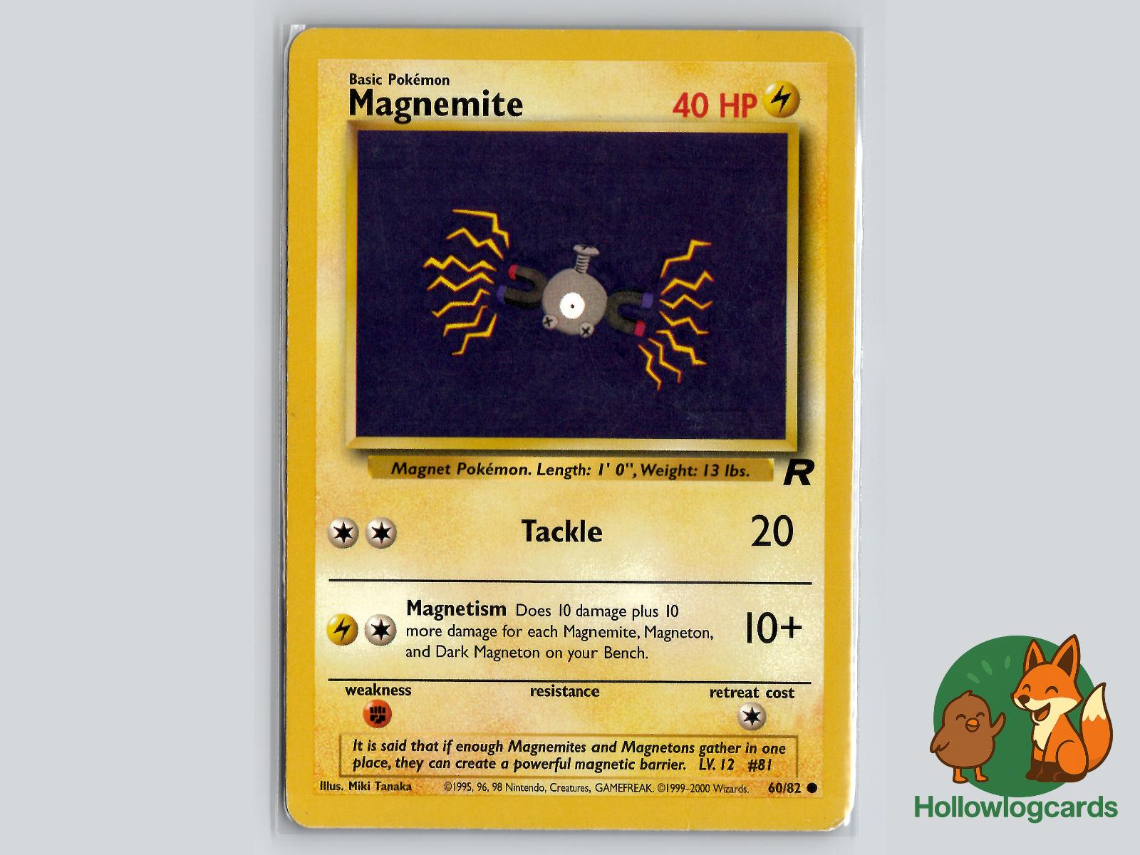 Magnemite (60/82) - Team Rocket Pokémon Card
