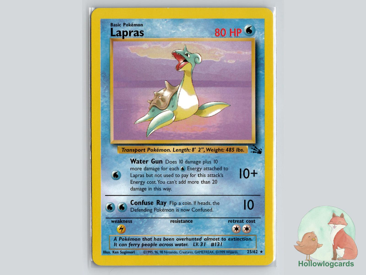 Lapras (25/62) - Fossil Pokémon Card