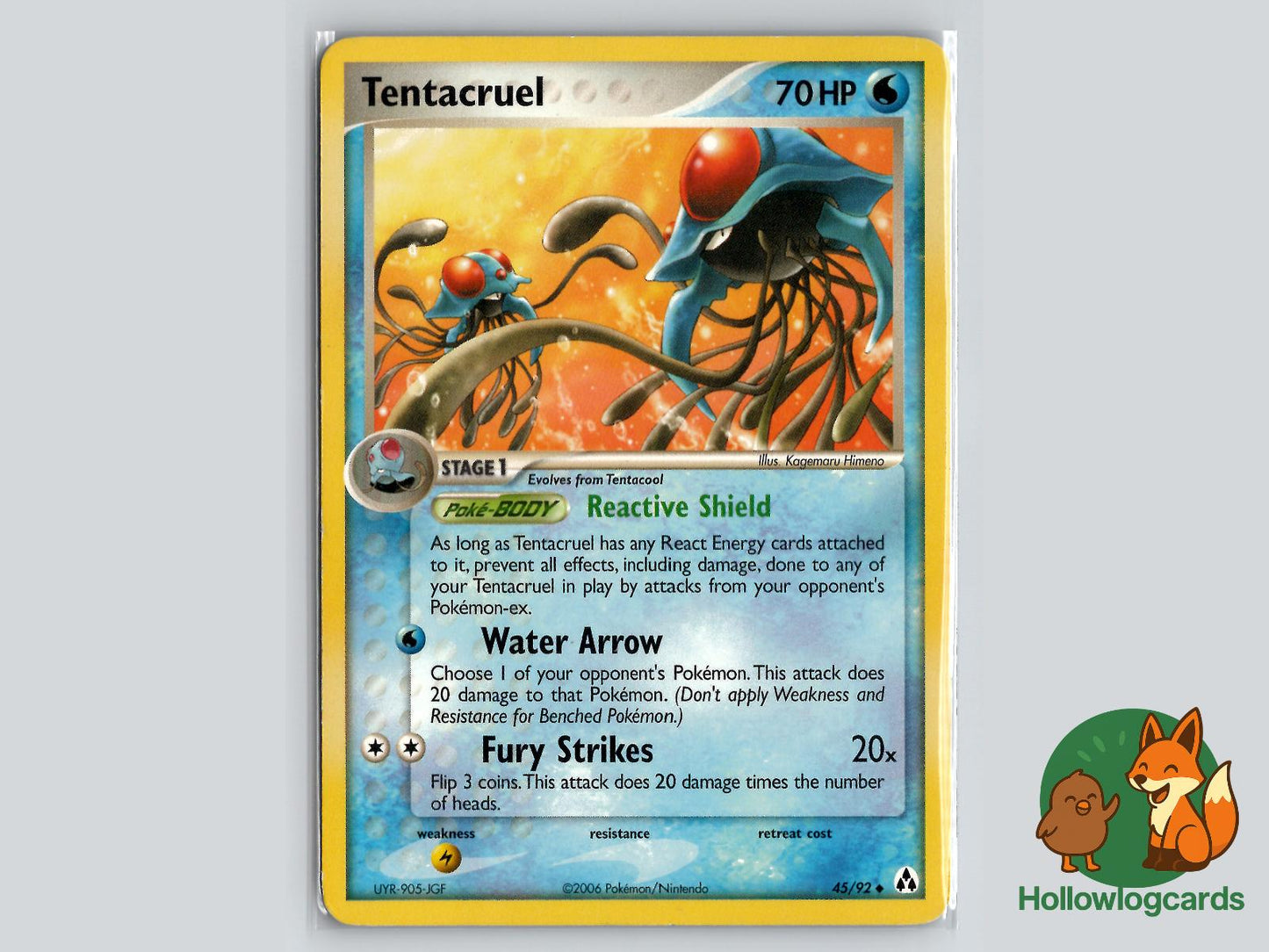 Tentacruel (45/92) - Legend Maker Pokémon Card