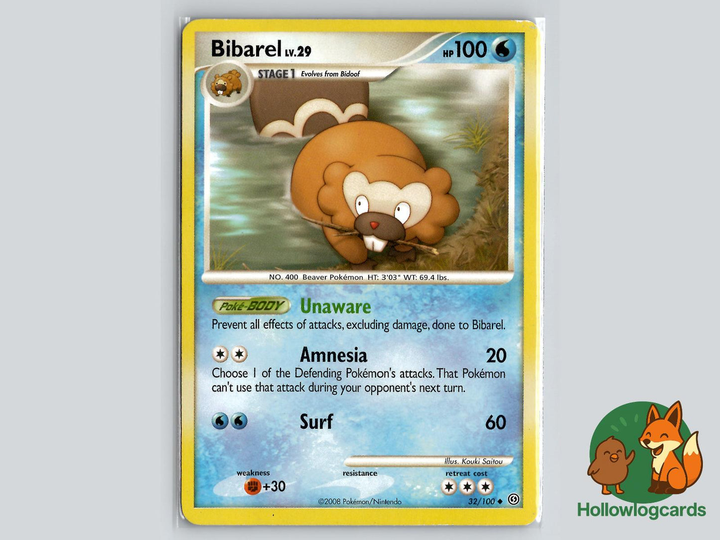 Bibarel (32/100) - Stormfront Pokémon Card