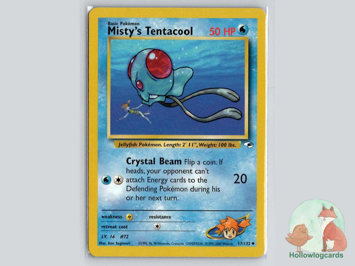 Misty's Tentacool (57/132) - Gym Heroes Pokémon Card