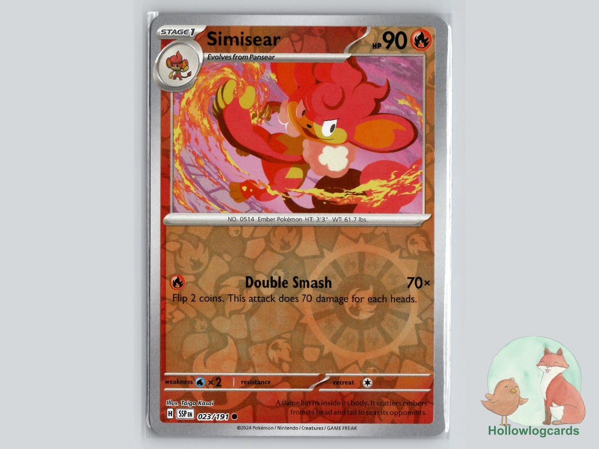 Simisear (023/191) - Surging Sparks Pokémon Card