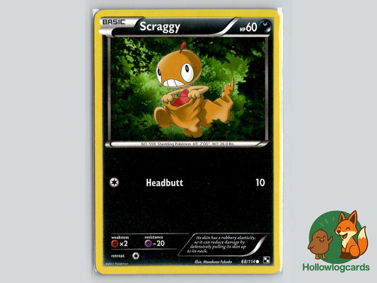 Scraggy (68/114) - Black & White Pokémon Card