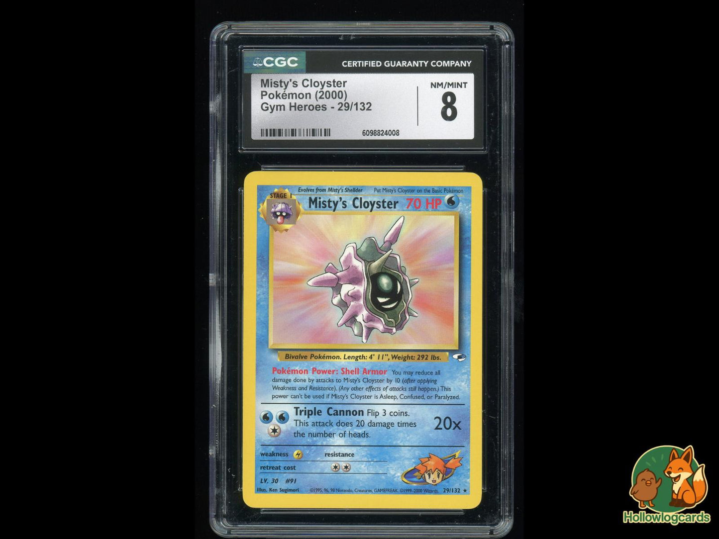 Graded Misty's Cloyster (29/132) Pokémon Card