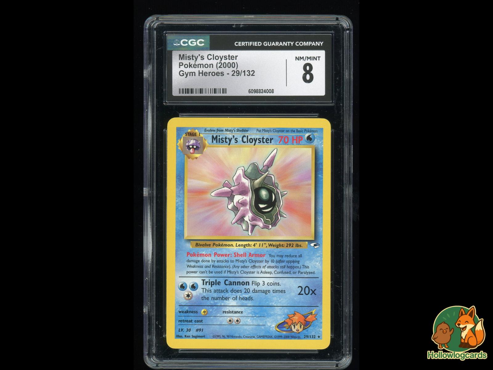 Graded Misty's Cloyster (29/132) Pokémon Card
