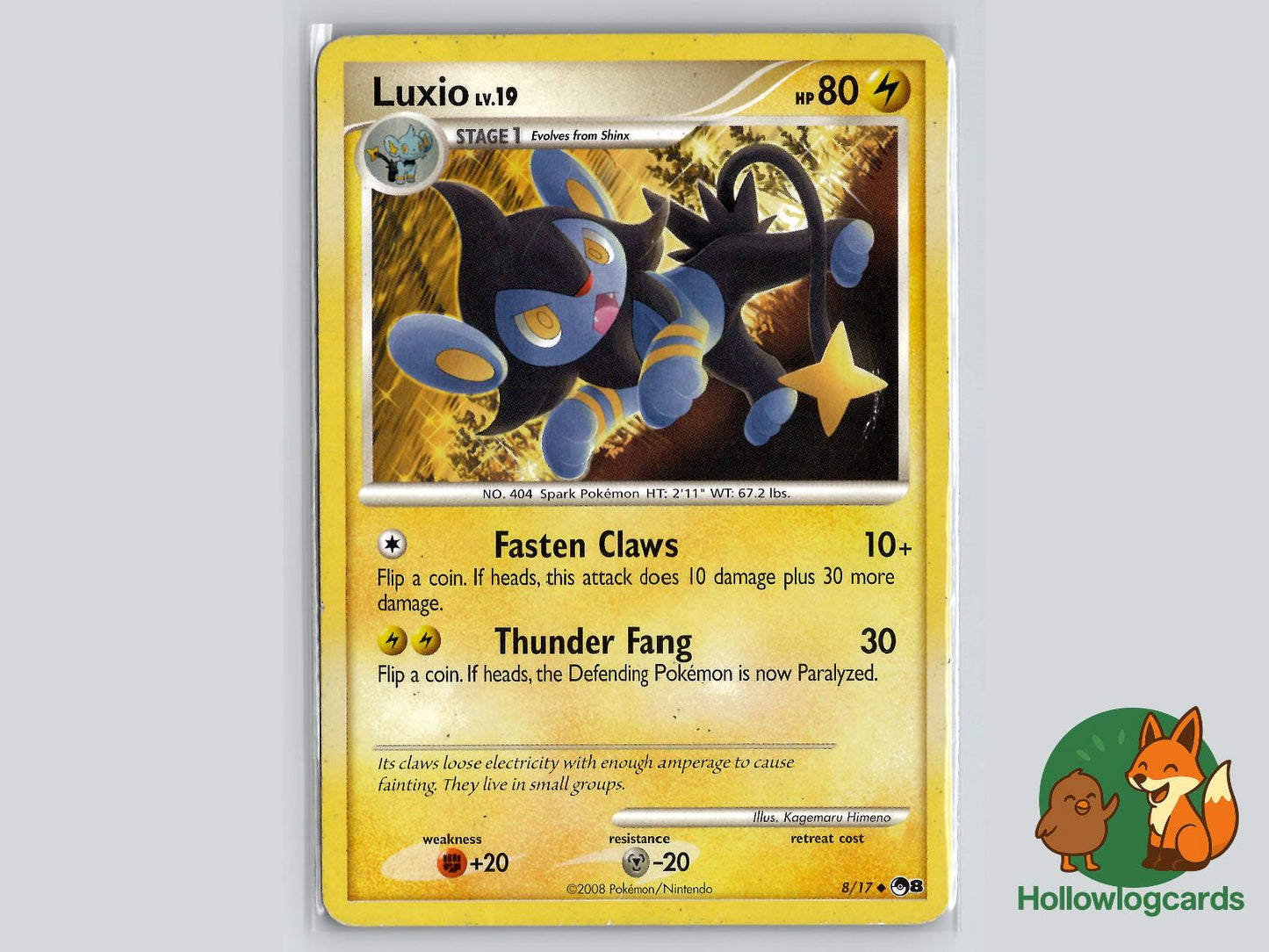 Luxio (8/17) - POP Series 8 Pokémon Card