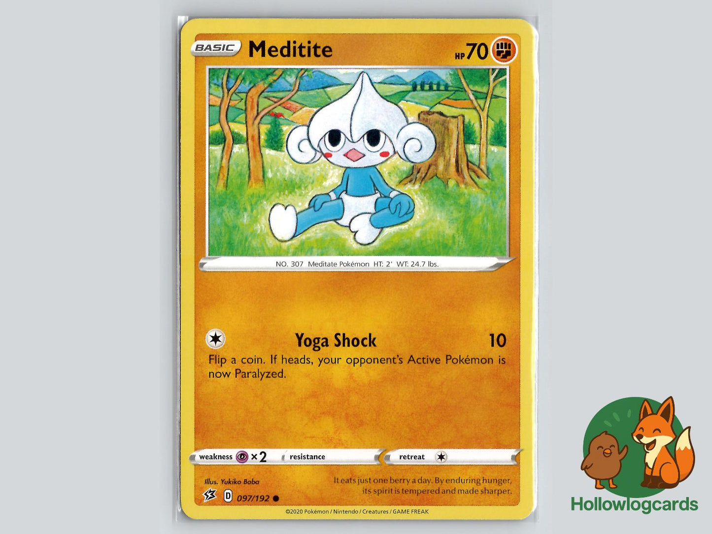 Meditite (097/192) - Rebel Clash Pokémon Card