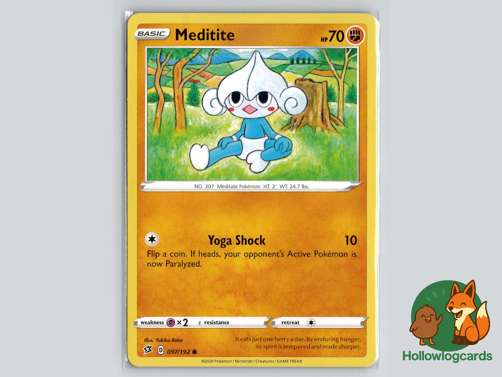 Meditite (097/192) - Rebel Clash Pokémon Card