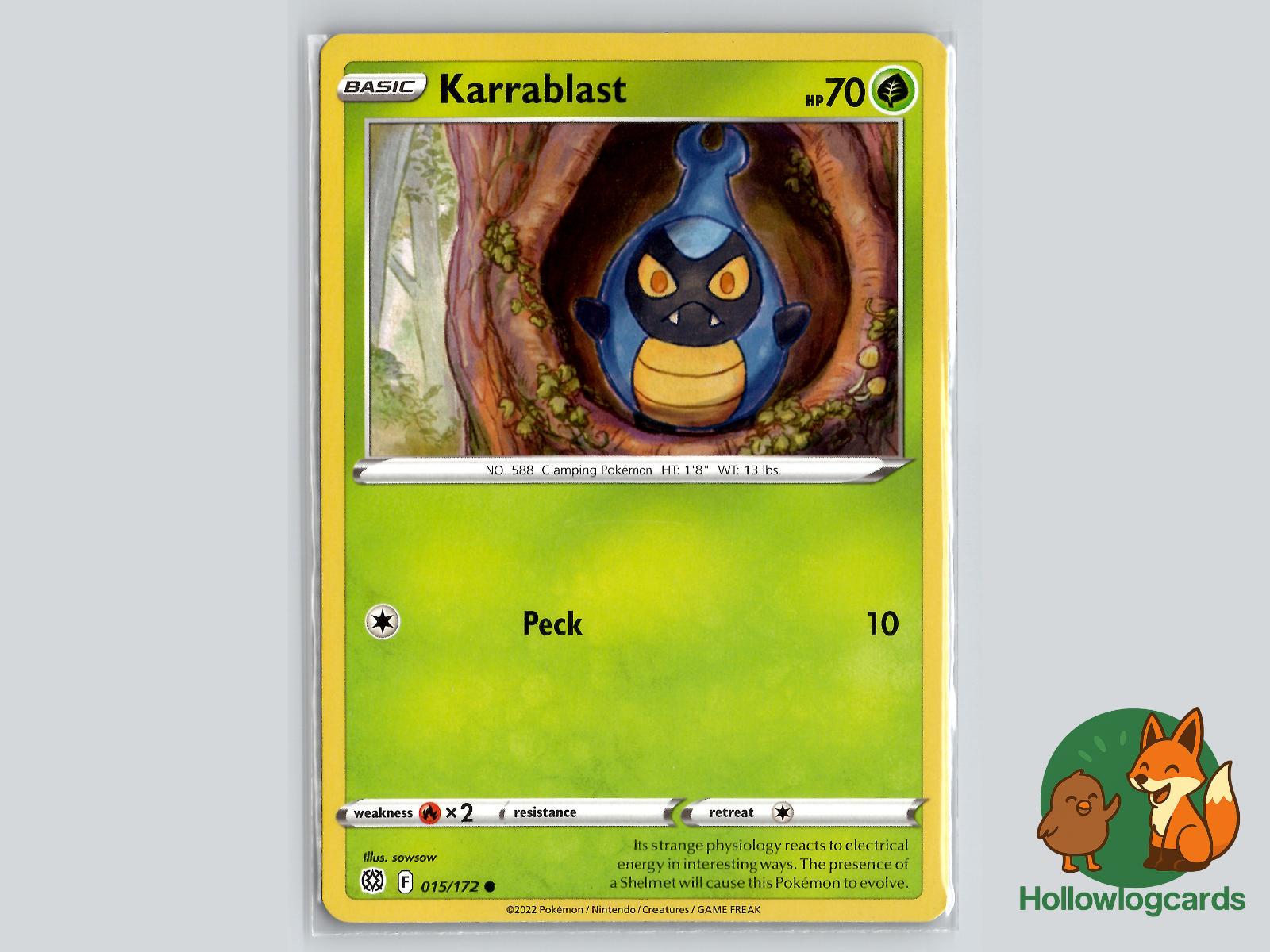 Karrablast (015/172) - Brilliant Stars Pokémon Card