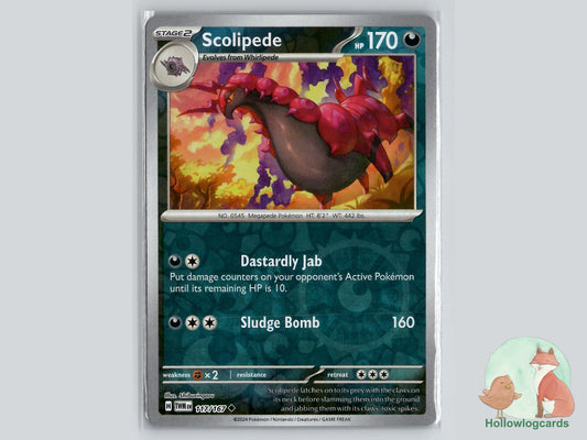 Scolipede (117/167) - Twilight Masquerade Pokémon Card