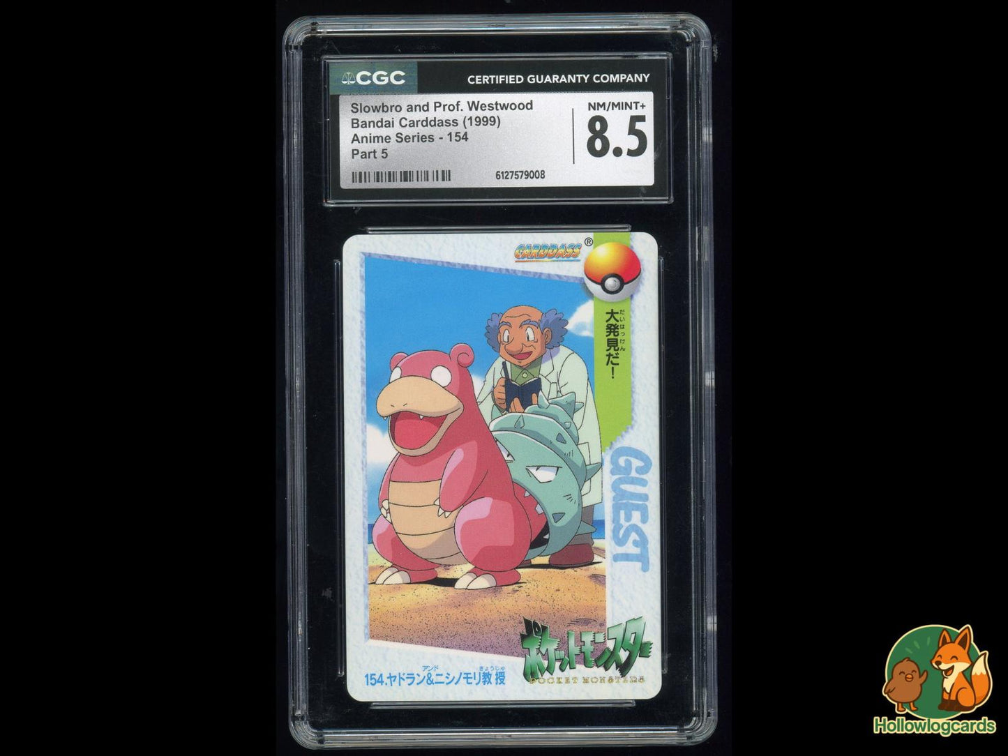 Graded Slowbro And Prof. Westwood (154) Pokémon Card