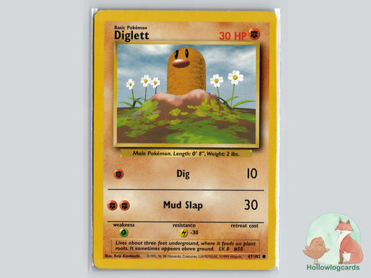 Diglett (47/102) - Base Pokémon Card