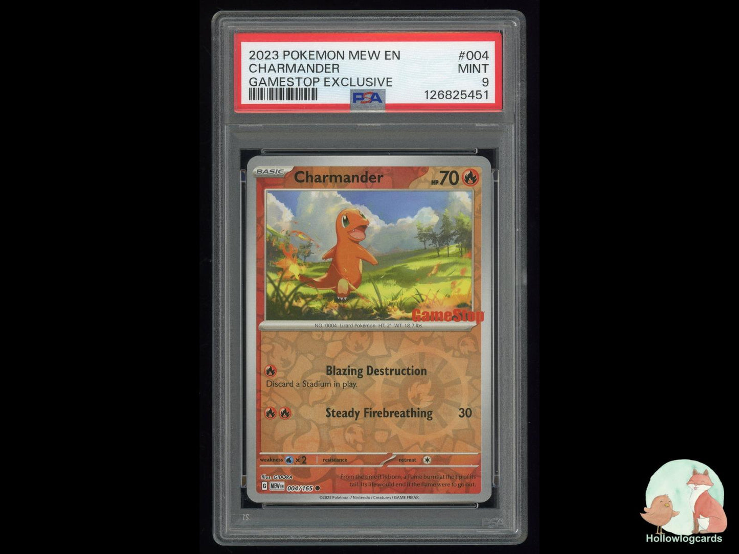 Graded Charmander (004/165) Pokémon Card