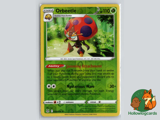 Orbeetle (020/196) - Lost Origin Pokémon Card