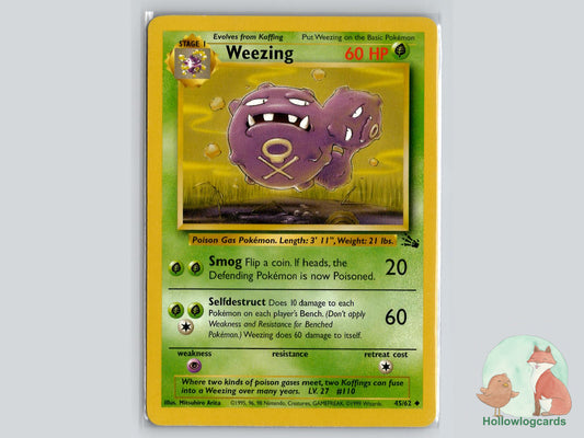 Weezing (45/62) - Fossil Pokémon Card