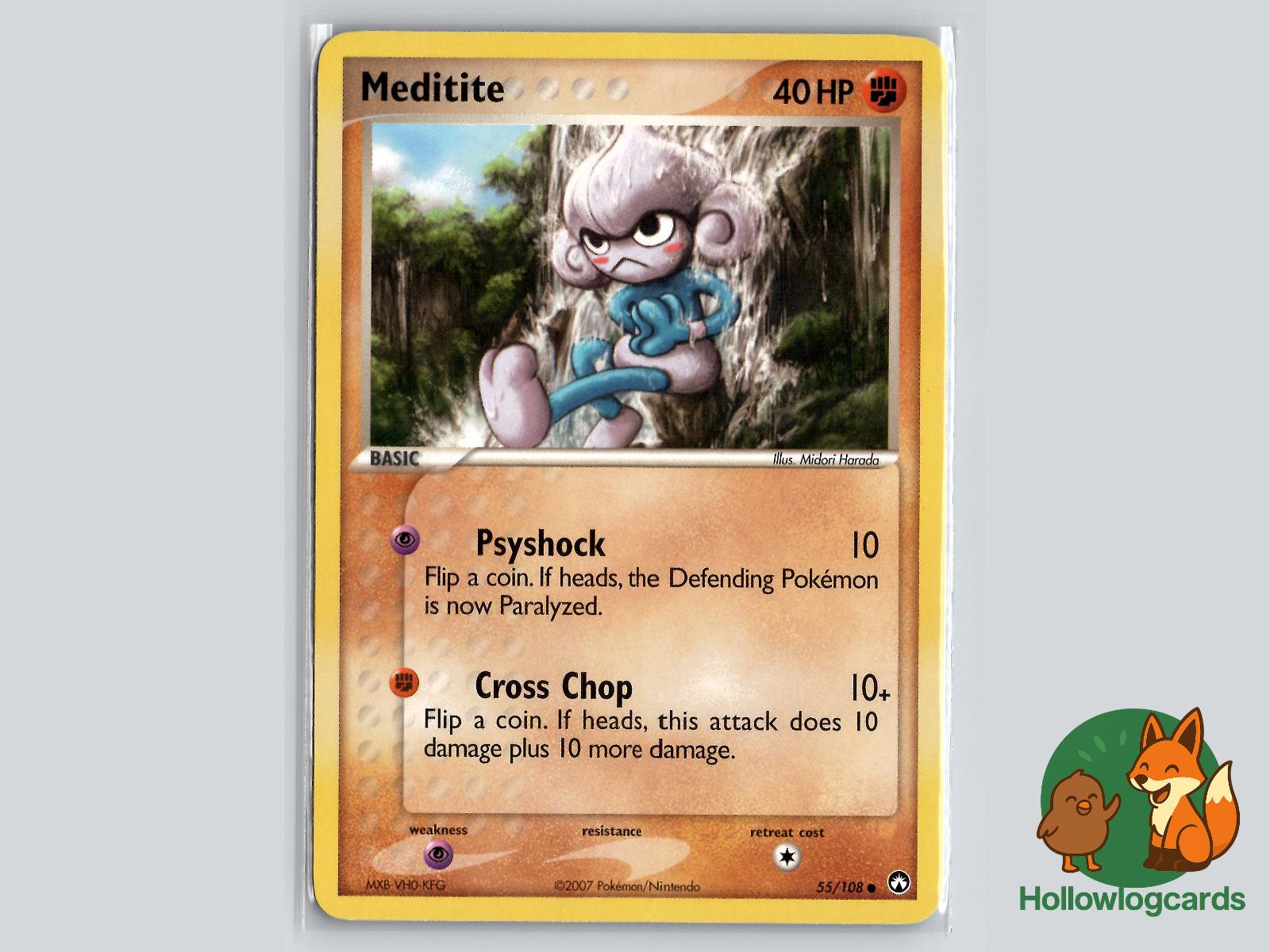 Meditite (55/108) - Power Keepers Pokémon Card