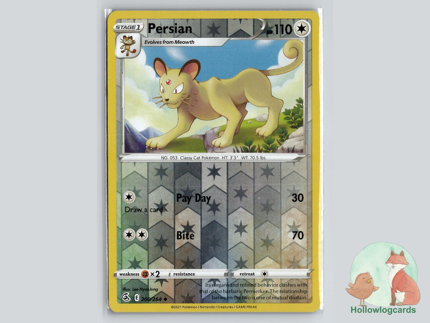 Persian (200/264) - Fusion Strike Pokémon Card