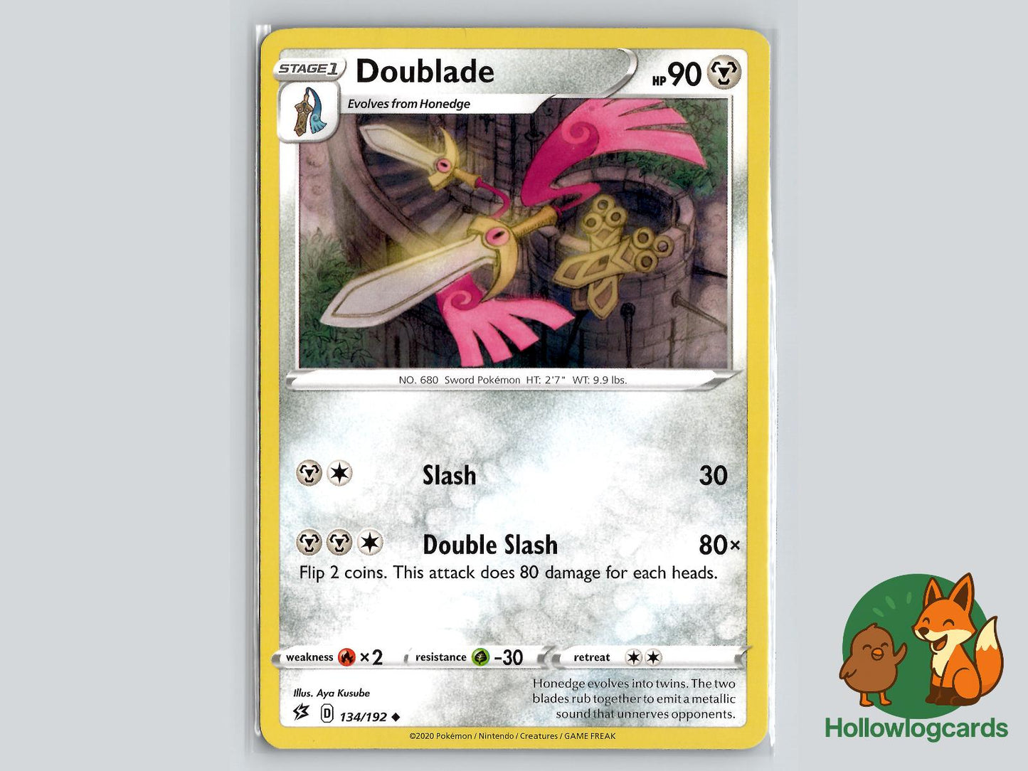Doublade (134/192) - Rebel Clash Pokémon Card