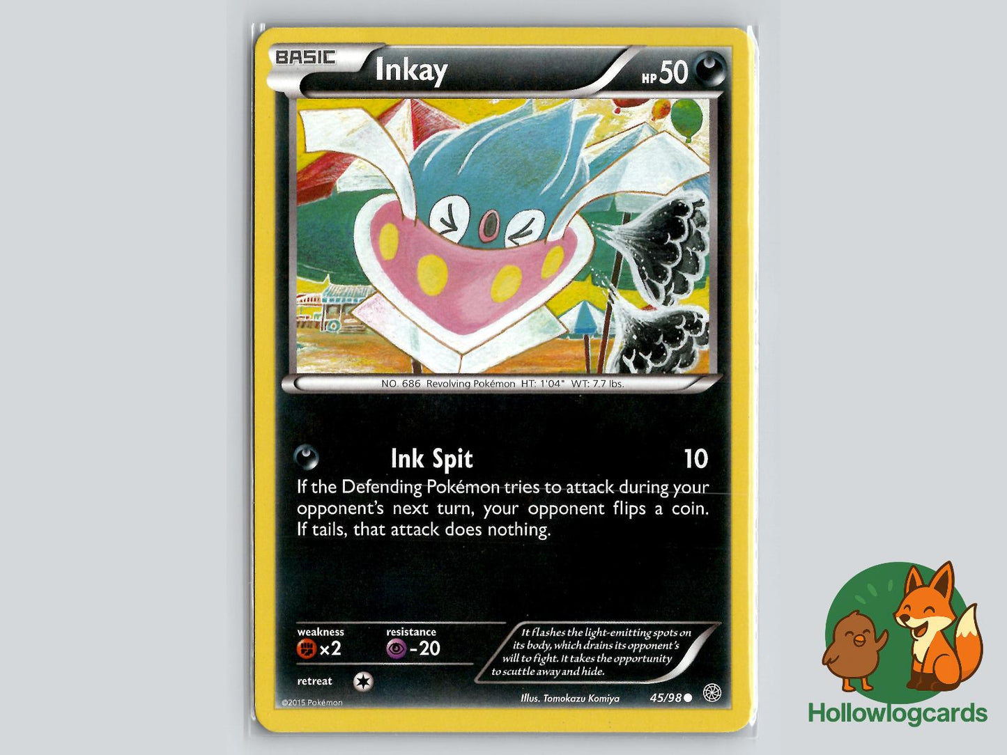 Inkay (45/98) - Ancient Origins Pokémon Card
