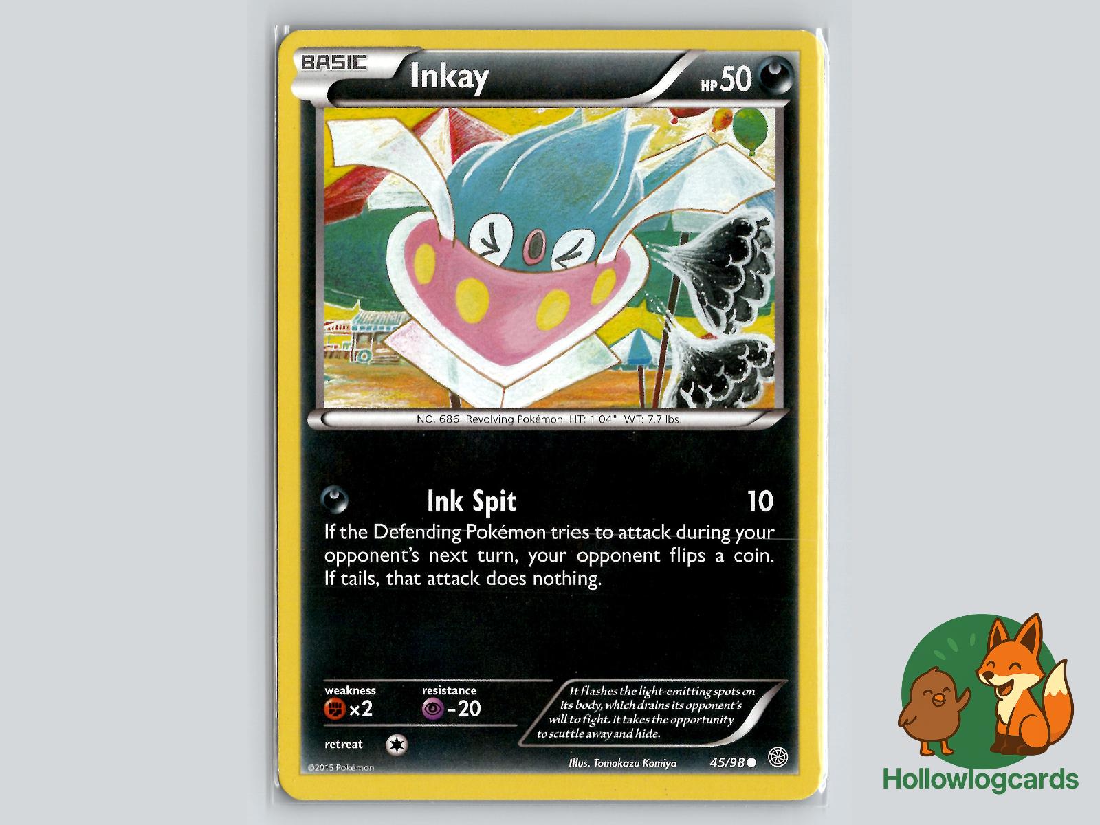 Inkay (45/98) - Ancient Origins Pokémon Card