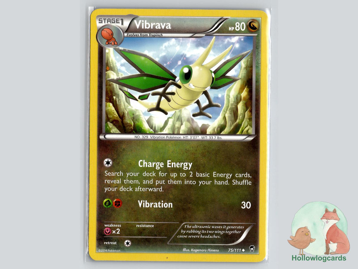 Vibrava (75/111) - Furious Fists Pokémon Card
