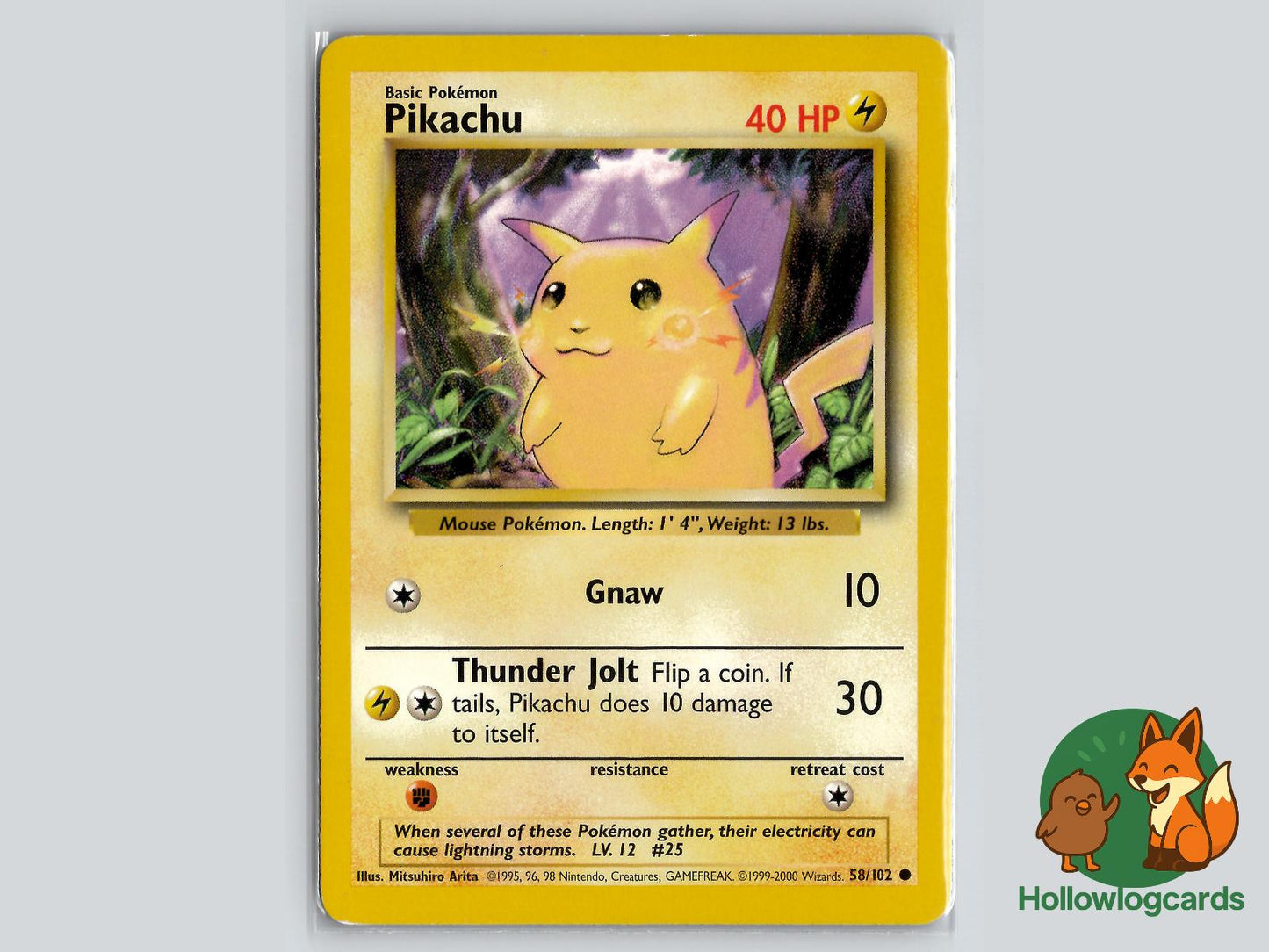 Pikachu (58/102) - Base Pokémon Card