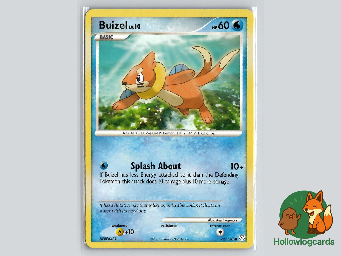 Buizel (72/130) - Diamond & Pearl Pokémon Card
