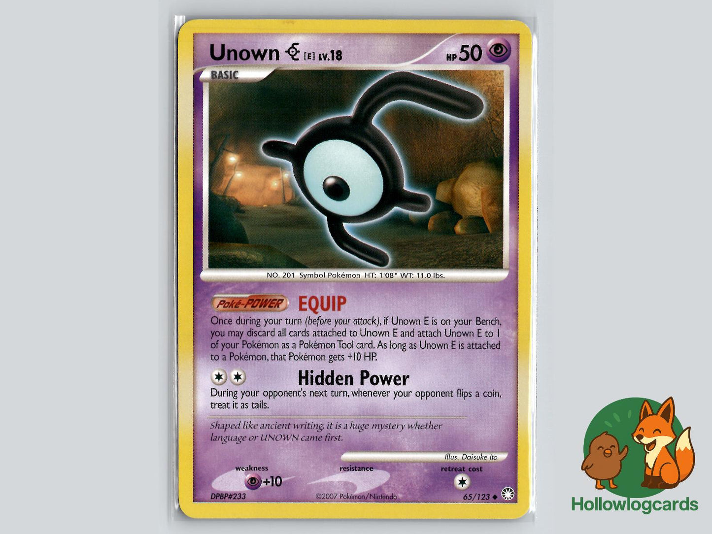 Unown [E] (65/123) - Mysterious Treasures Pokémon Card