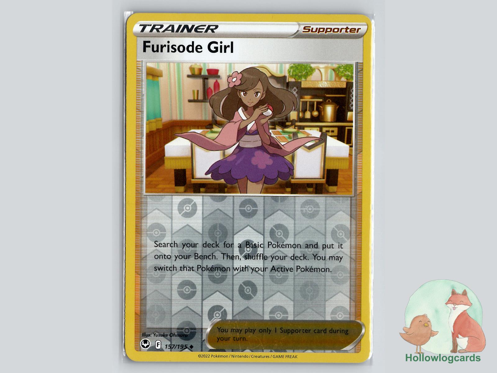 Furisode Girl (157/195) - Silver Tempest Pokémon Card