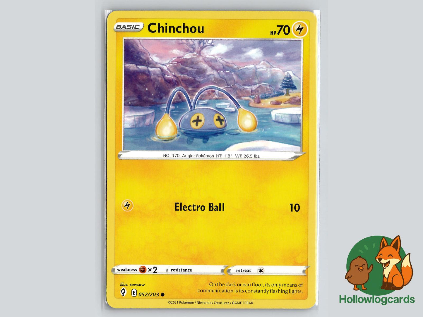 Chinchou (052/203) - Evolving Skies Pokémon Card