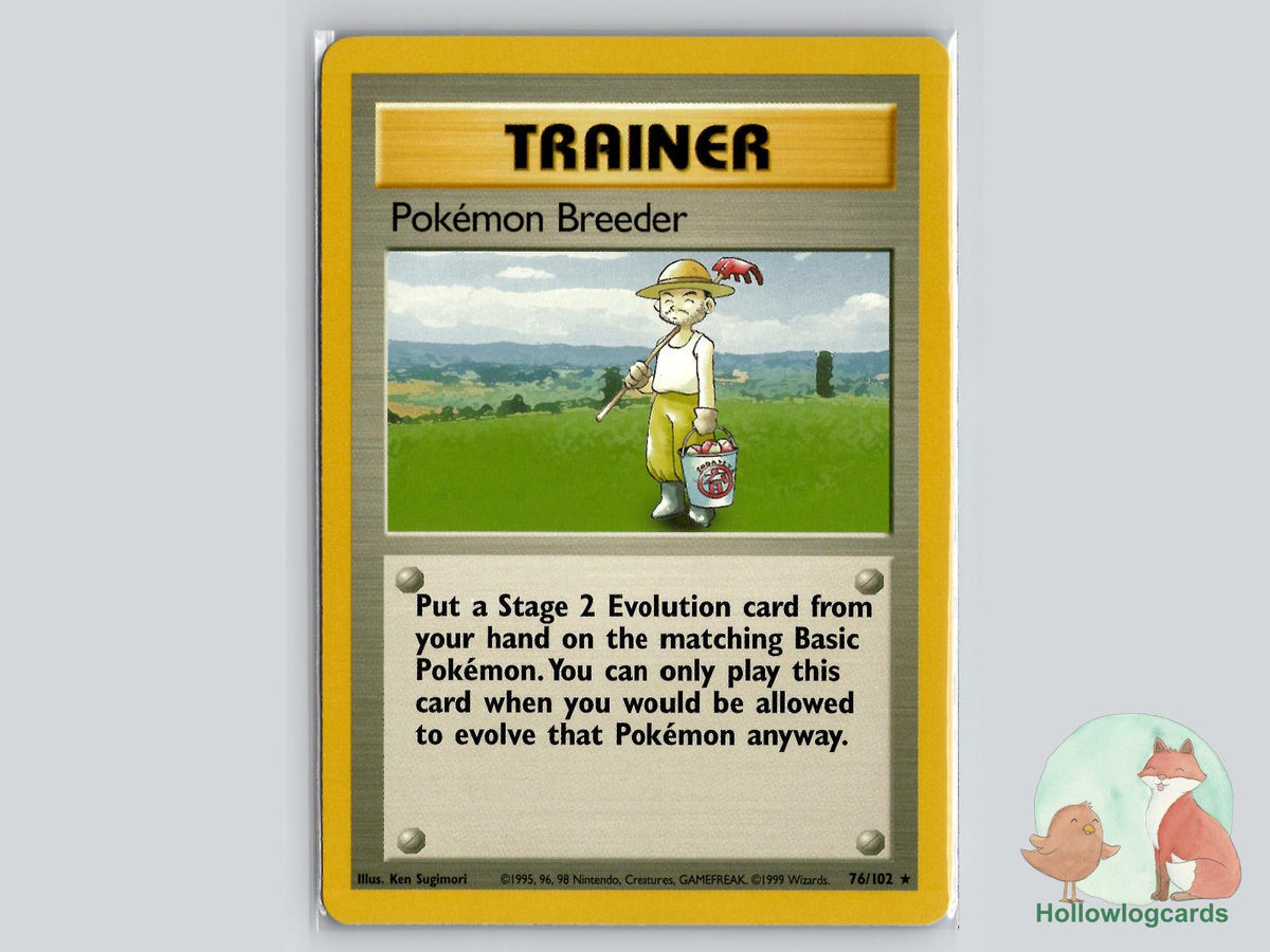 Pokemon Breeder (76/102) - Base Pokémon Card