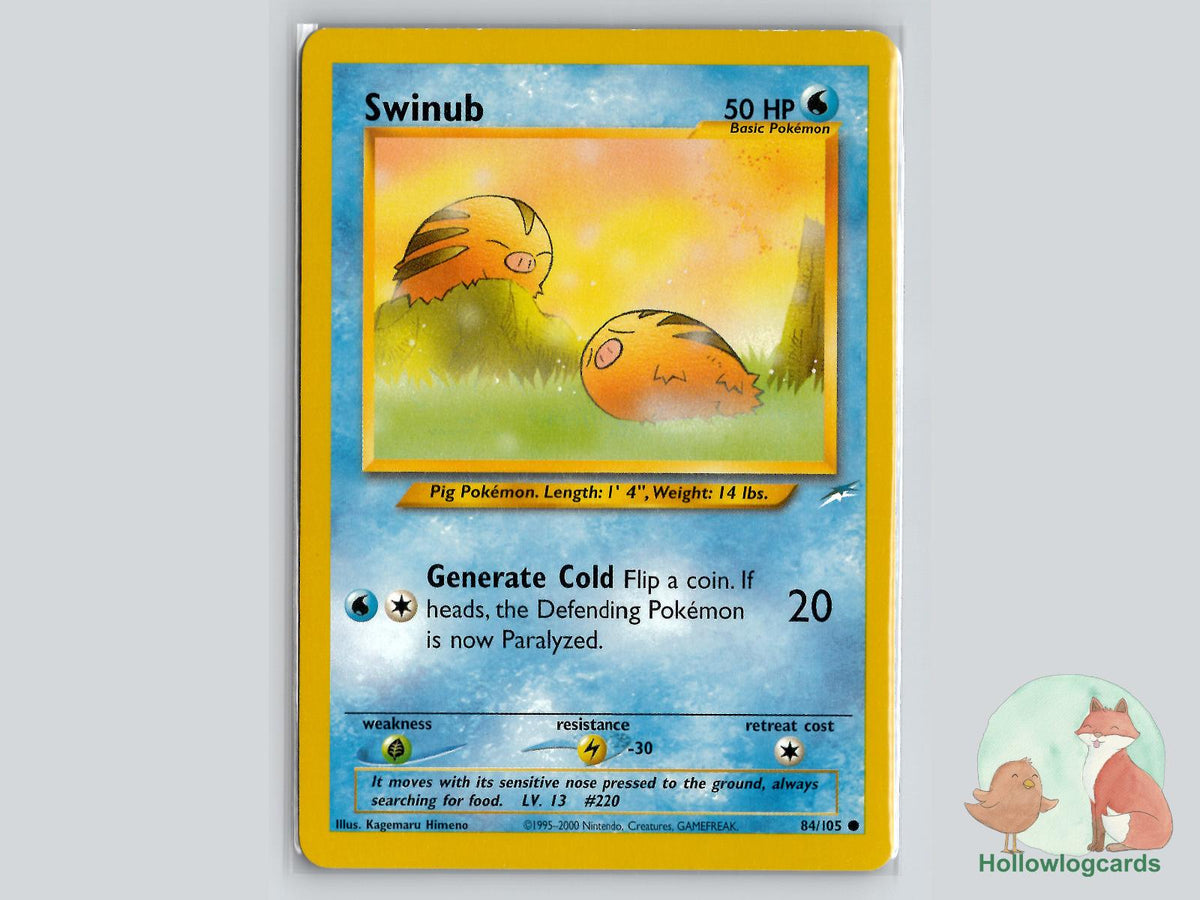 Swinub (84/105) - Neo Destiny Pokémon Card