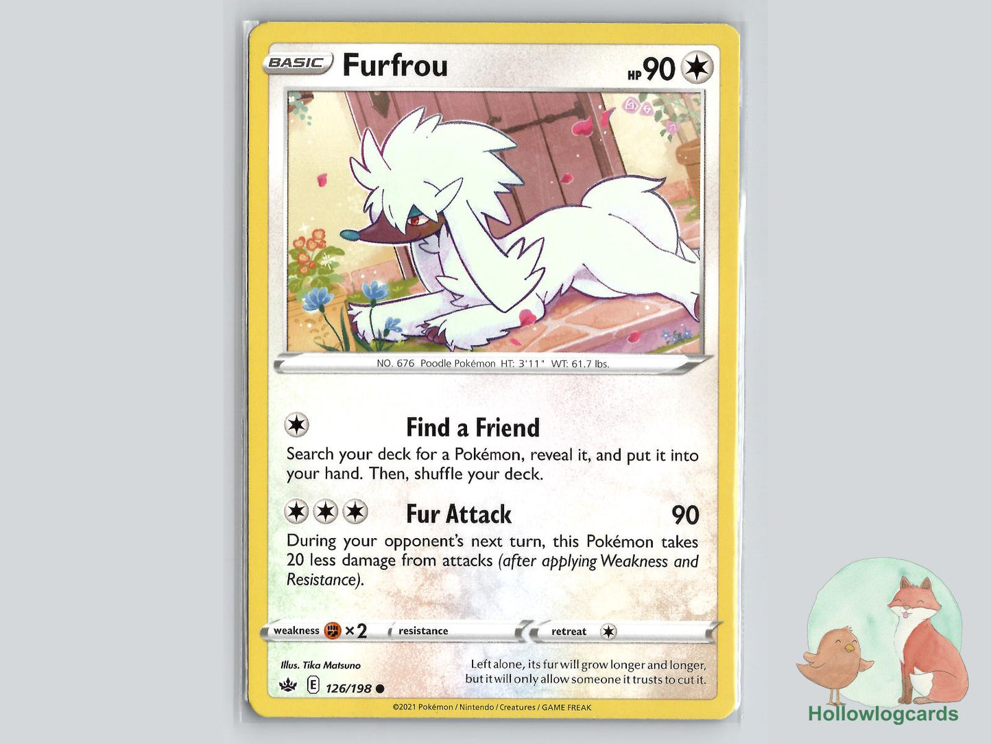 Furfrou (126/198) - Chilling Reign Pokémon Card