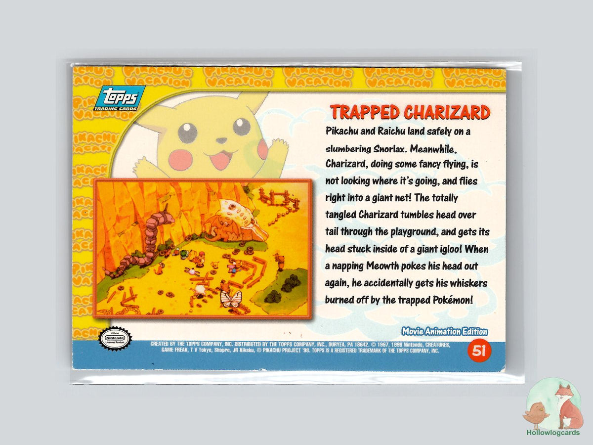 Trapped Charizard [Charizard, Pikachu] (#51) - Chrome - Topps Pikachu's Vacation