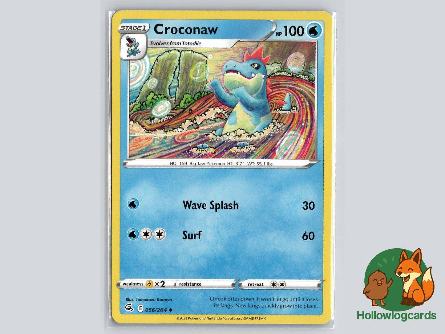Croconaw (056/264) - Fusion Strike Pokémon Card
