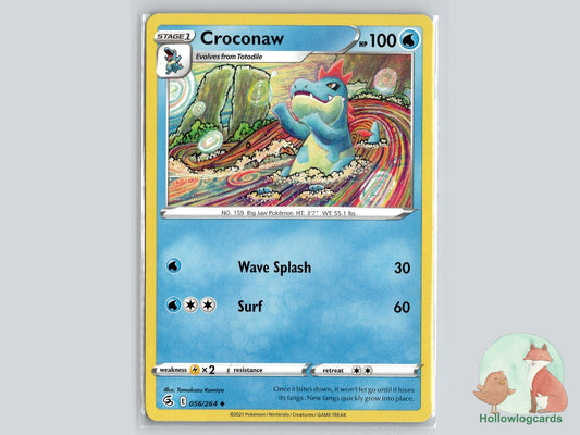 Croconaw (056/264) - Fusion Strike Pokémon Card