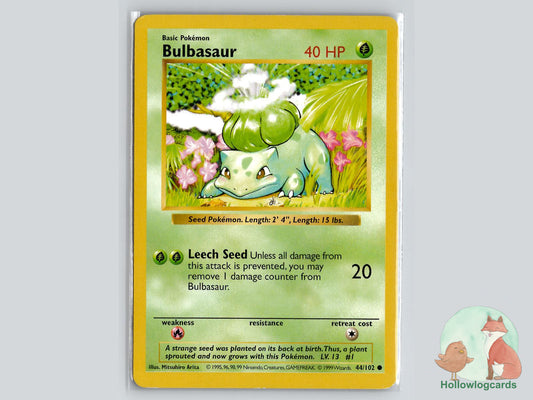Bulbasaur (44/102) - Base Pokémon Card