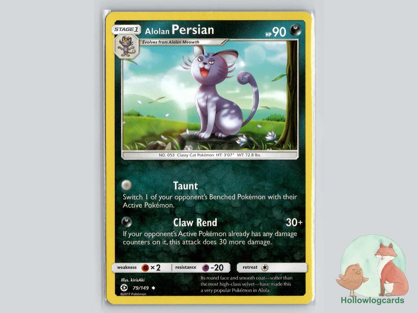 Alolan Persian (79/149) - Base Pokémon Card