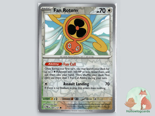 Fan Rotom (085/131) - Prismatic Evolutions Pokémon Card