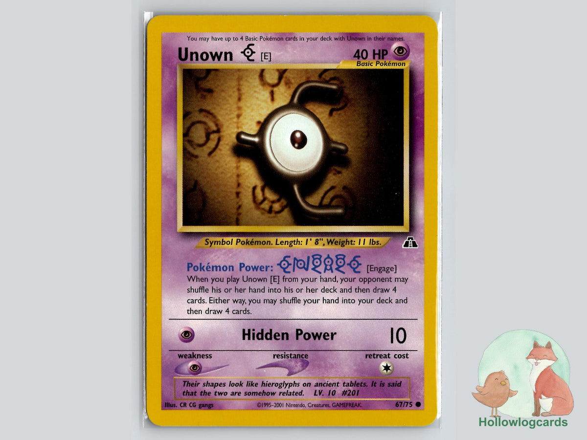 Unown [E] (67/75) - Neo Discovery Pokémon Card
