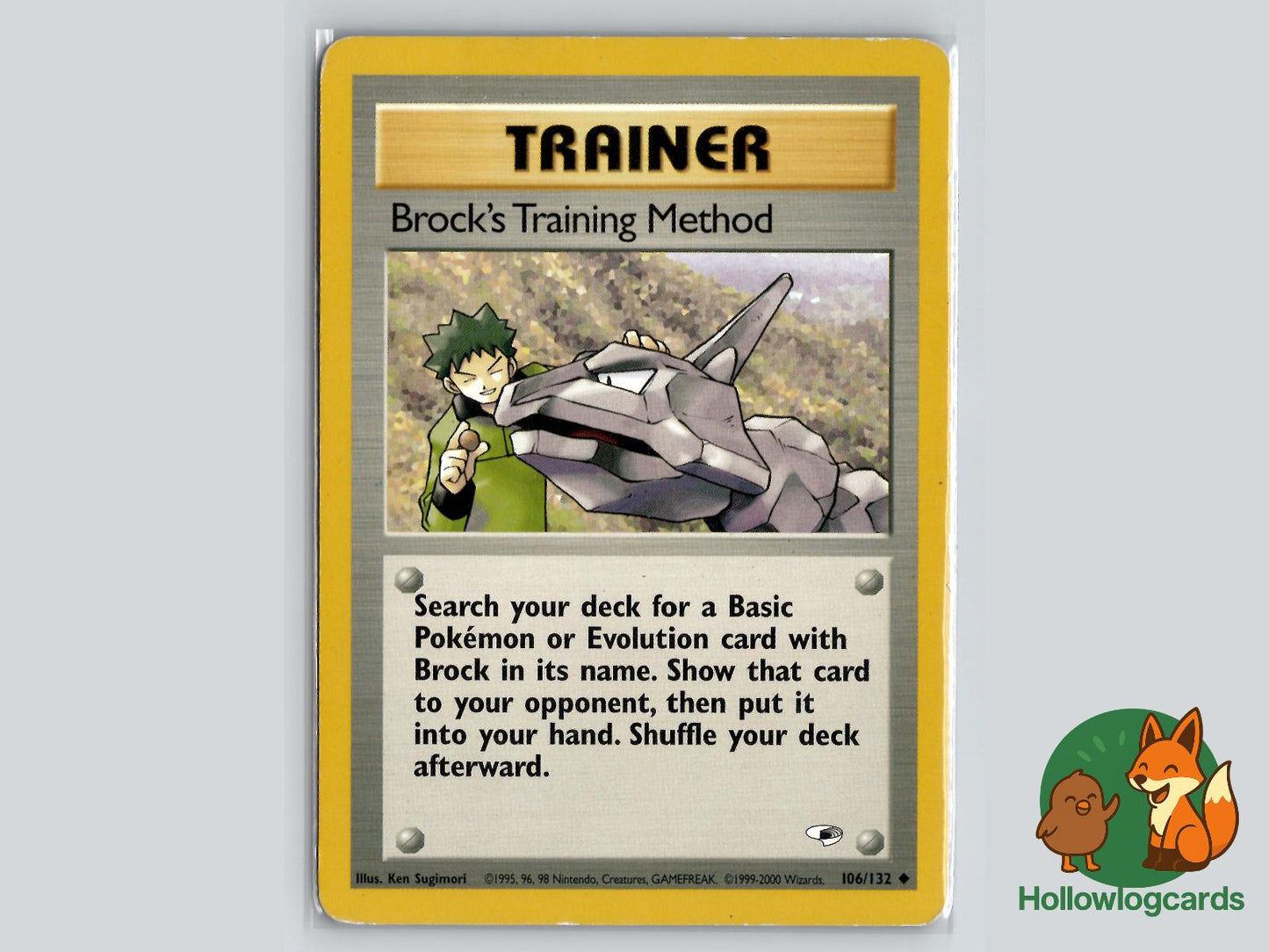 Brock's Training Method (106/132) - Gym Heroes Pokémon Card