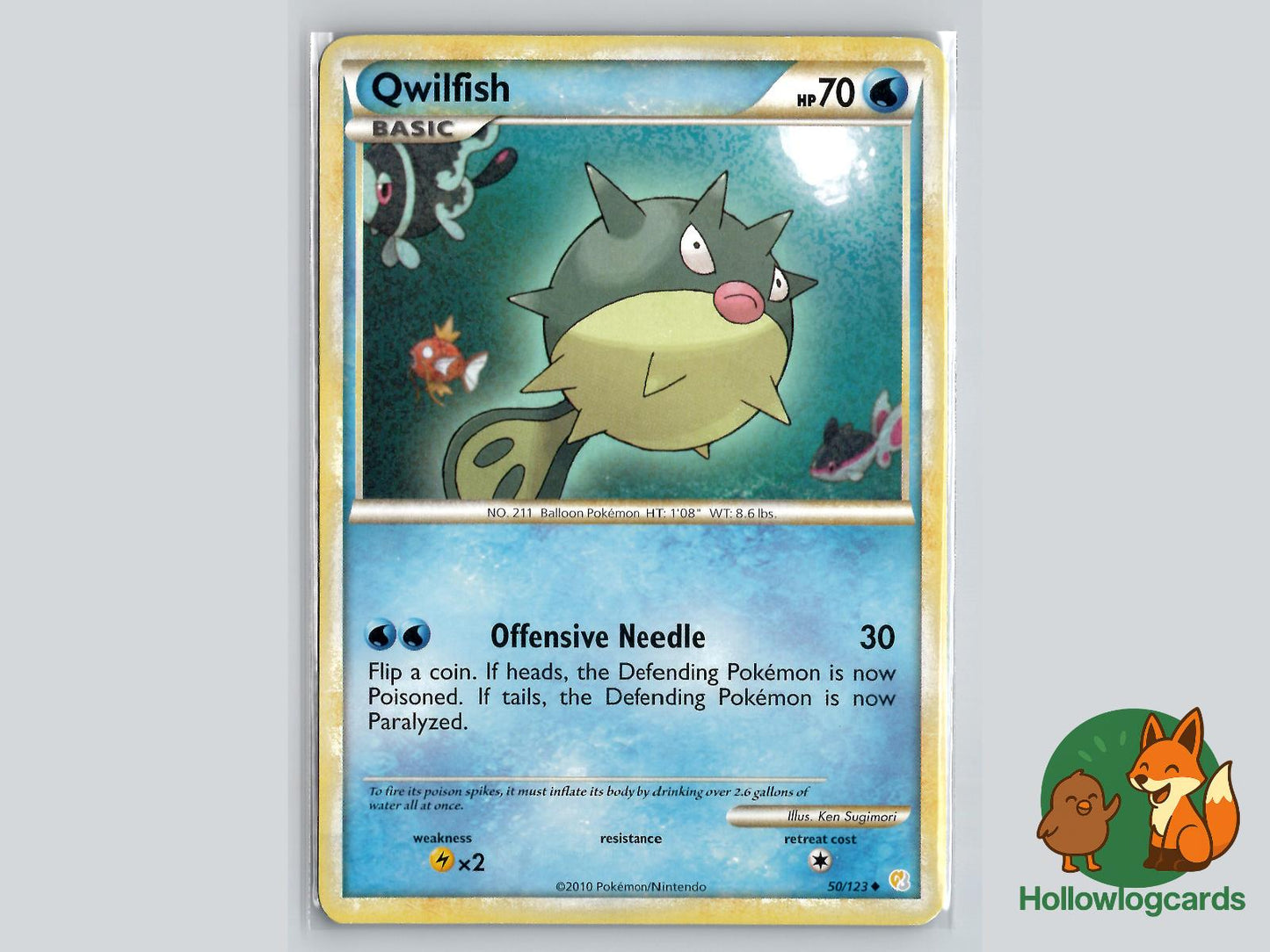 Qwilfish (50/123) - HeartGold & SoulSilver Pokémon Card