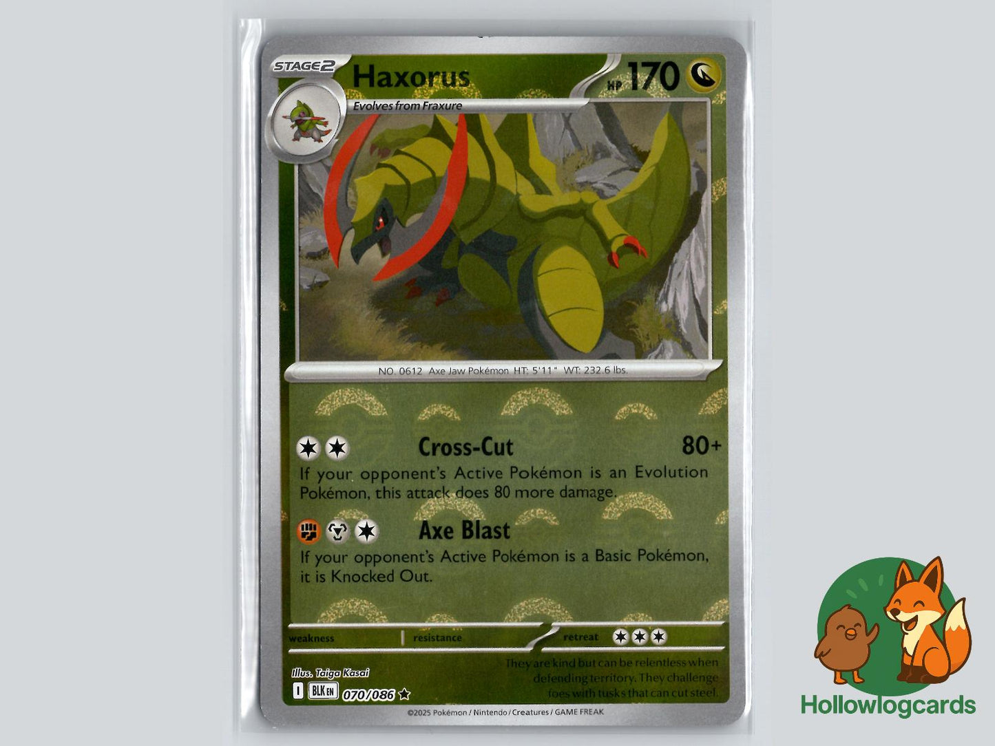 Haxorus (070/086) - Black Bolt Pokémon Card