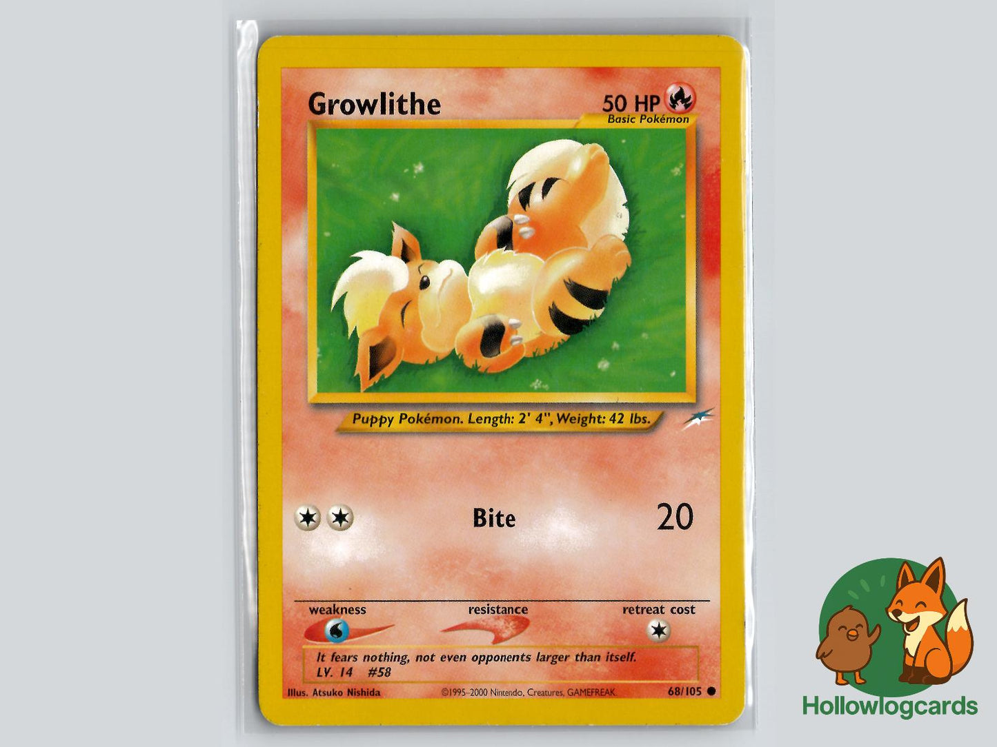Growlithe (68/105) - Neo Destiny Pokémon Card