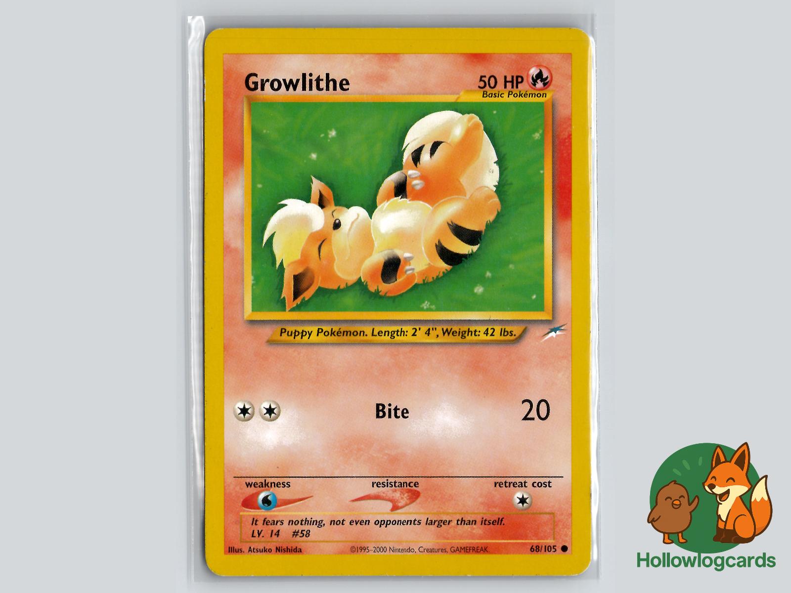 Growlithe (68/105) - Neo Destiny Pokémon Card